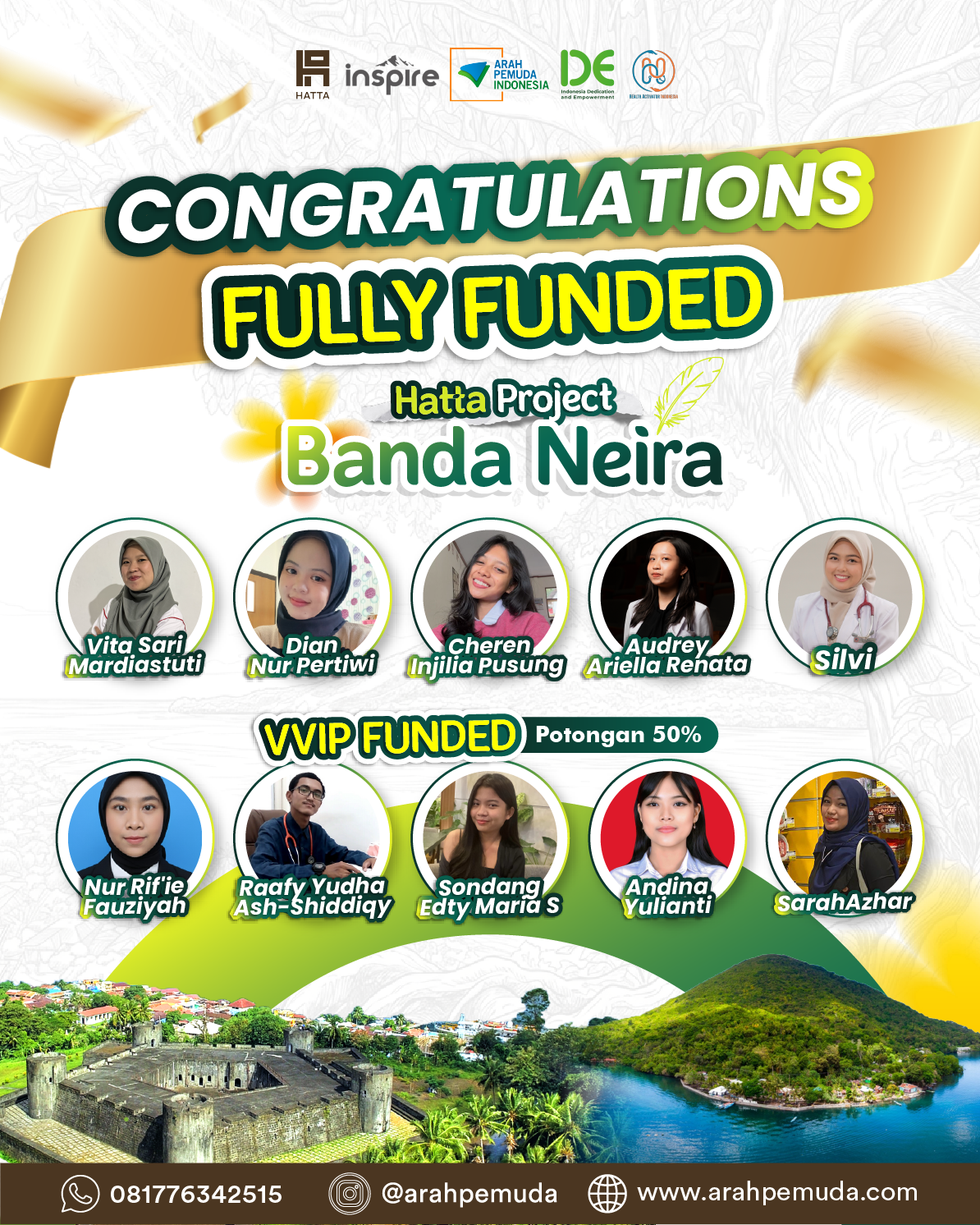 Congratulations Fully Funded Hatta Project Banda Neira